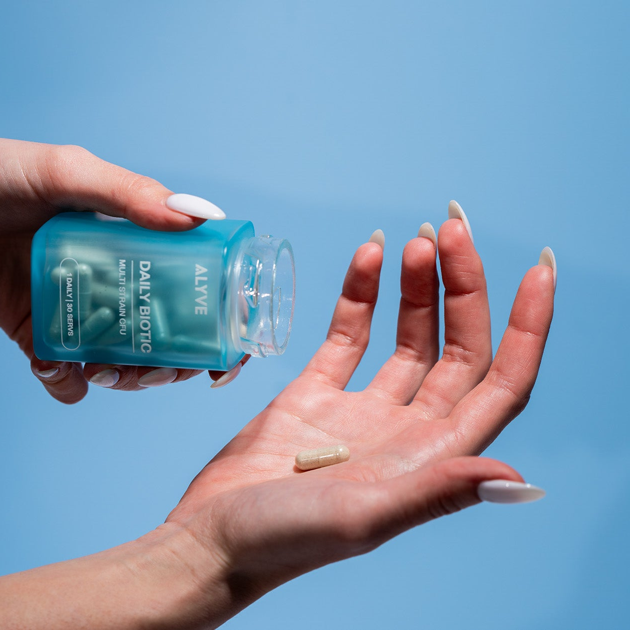 Pouring Biotic from the bottle